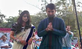 Pujara With Wife 