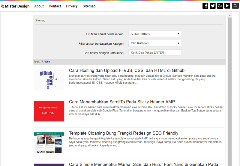 Cara Membuat Sitemap Valid AMP