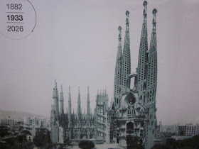 Basilica of Sagrada Familia in 1933
