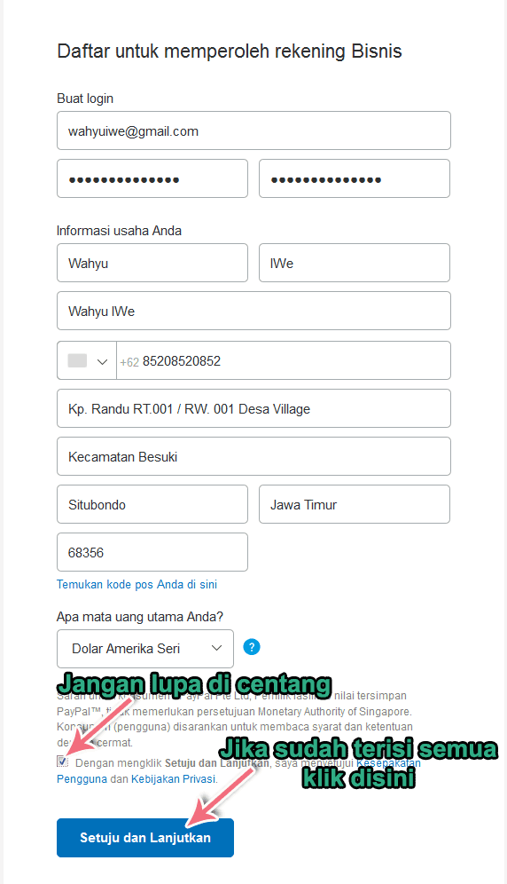 Cara Daftar Paypal Terbaru