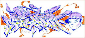 Graffiti Art Alphabet On Paper