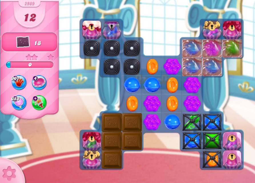 Candy Crush Saga level 2989