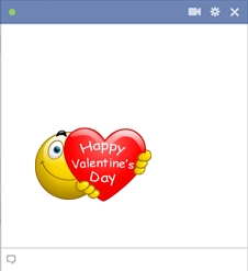 Emoticon Of Valentine's Smiley
