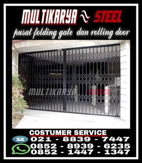 Gambar Multikaryasteel Pusat penjualan Pintu Harmonika Akordion Folding Gate Tanpa Daun dan Berbagai macam jenis Rolling Door Harga Murah permeter persegi2 terkirim dan terpasang untuk wilayah Cengkareng Jakarta Barat, Jakarta, Bandung, Bekasi, Karawang, Cikarang, Tambun, Cibitung, Setu, Cimuning, Depok, Bogor, Cengkareng, Ciledug, Kampung Melayu, Cakung, PIK dan wilayah cengkareng Jakarta barat lainnya