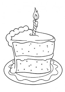 דפי צביעה יום הולדת עוגות