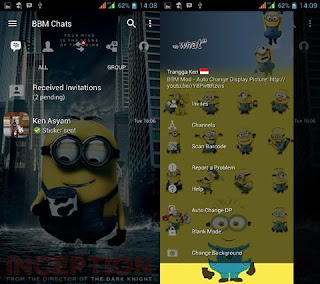 Download Bbm Mod Plus Kode Minion V3.3.1.24 Apk