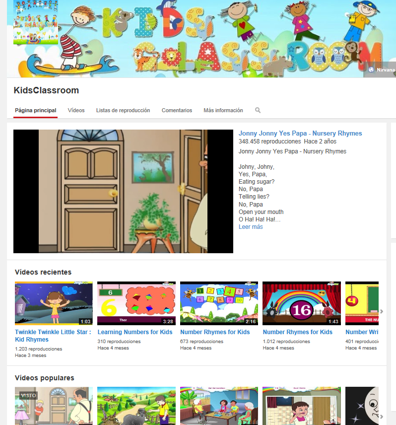 https://www.youtube.com/user/KidsClassroom/featured