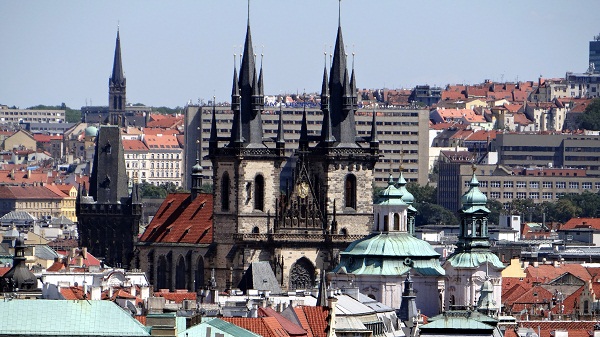 Republica Tcheca tirada desde a torre Klementinum