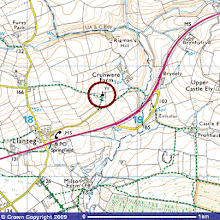 Location of Crunwere Church, Llanteg