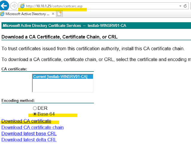 02 - Windows CA Certificate Download