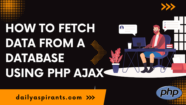 fetch data from a database using php ajax