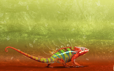 Abstract Iguana Wallpaper