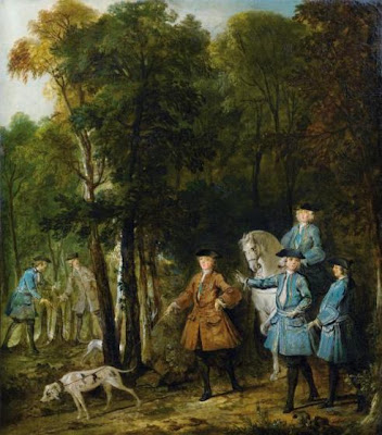 Jean-Baptiste Oudry (1686-1755) Louis XV tenant en laisse un limier  