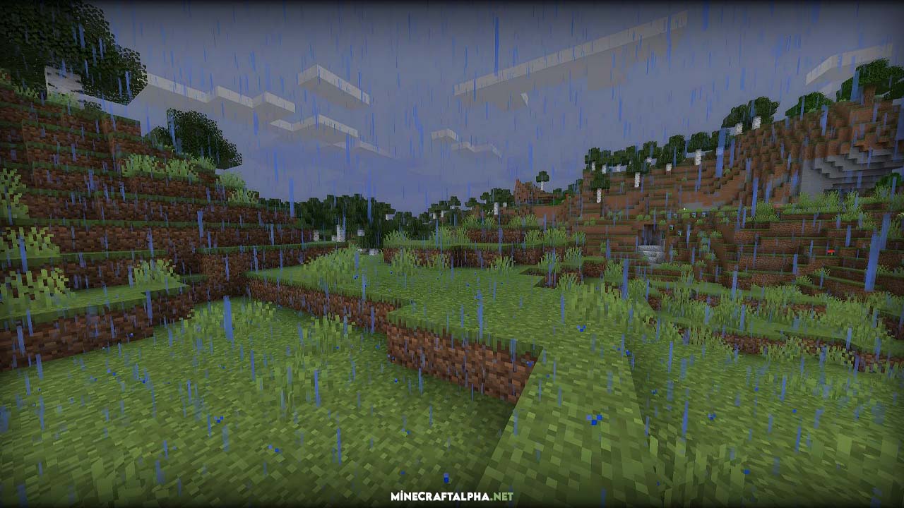 What are the many weather kinds in Minecraft?