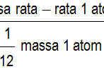 MASSA ATOM RELATIF DAN MASSA MOLEKUL RELATIF