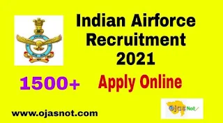 Indian Airforce Recruitment 2021 Notification PDF Download