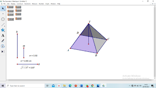 Geometer's Skechpad (GSP) Mengitung Luas Permukaan Dan Volume Limas