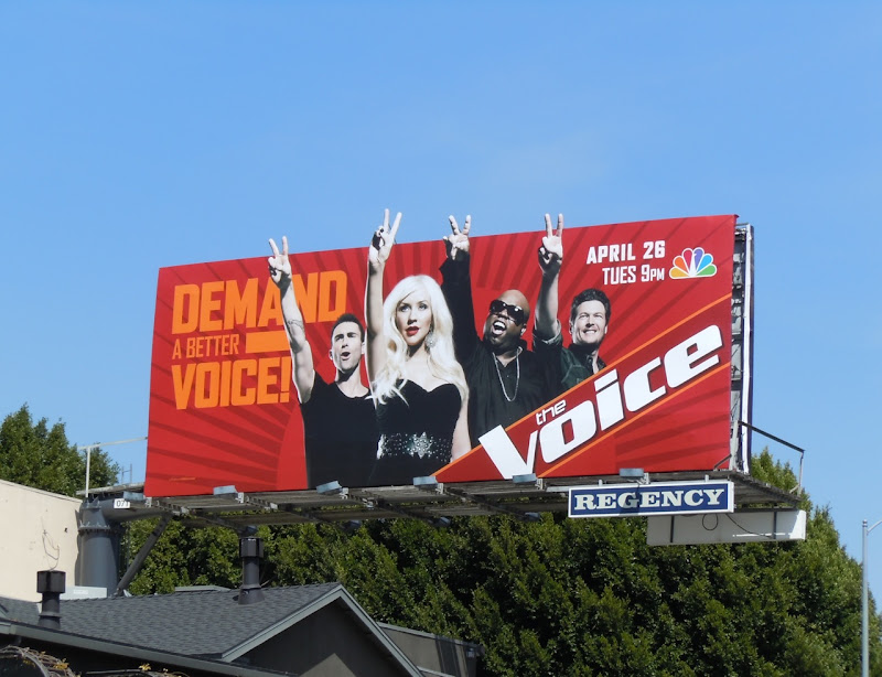 The Voice TV billboard