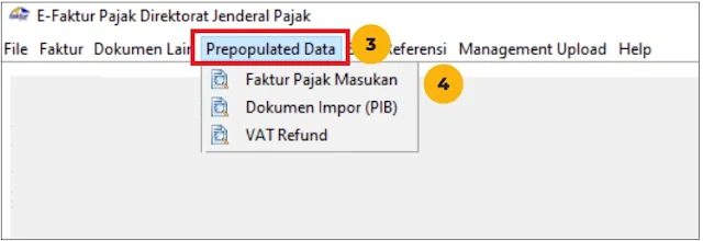 Cara Menggunakan Menu Prepopulated Data e-Faktur