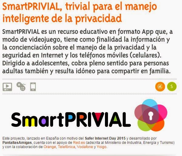  SmartPRIVIAL, trivial para el manejo inteligente de la privacidad