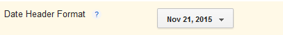 Post Date Formatting in blogger