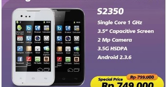 Polytron S2350 HP Android 3G harga dibawah 1 juta