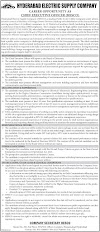 Job Opportunity At Hyderabad Electric Supply Company