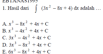 CONTOH SOAL MATEMATIKA INTEGRAL  Ida Blog