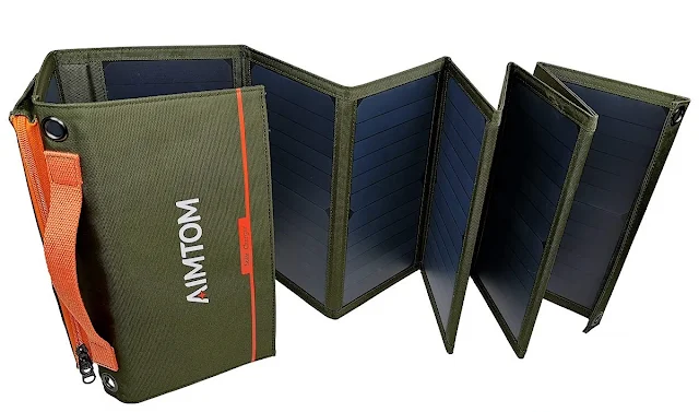 aimtom solar power USB charger