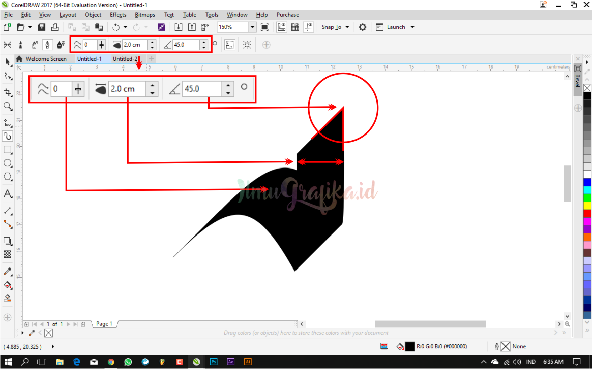 Tutorial Cara Membuat Kaligrafi Di CorelDRAW Cepat Dan Mudah