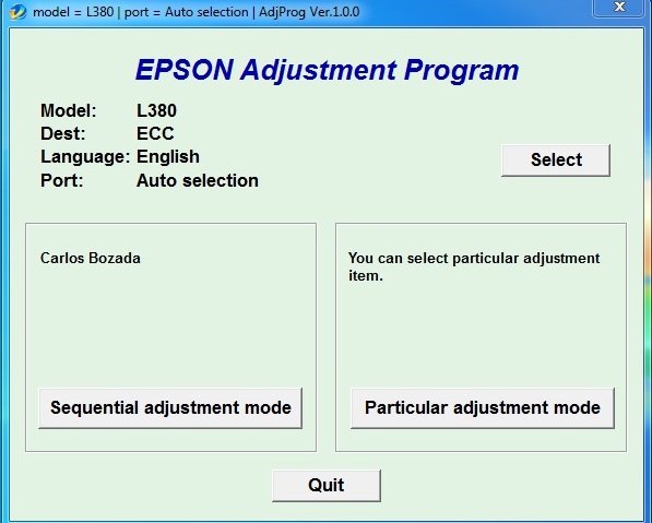 Epson L380 Resetter Program - Adjustment Program Cracked Version Download