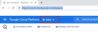 Select Project bigquery