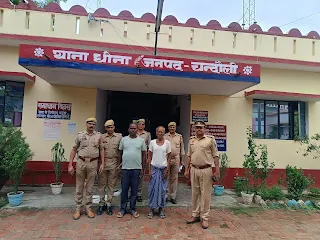 धीना पुलिस द्वारा 02 वारण्टी अभियुक्त को किया गया गिरफ्तार