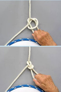Как завязать булинь одной рукой