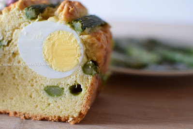 plum-cake agli asparagi senza lattosio