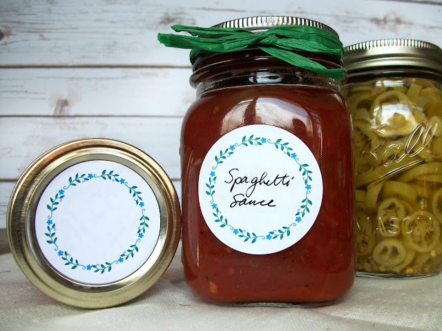 Wreath Herb & Spice Canning Jar Labels