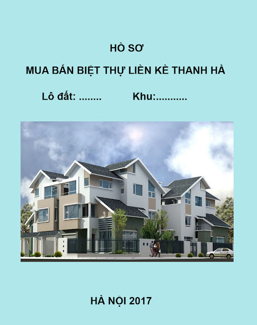 Hồ sơ mua bán liền kề biệt thự Thanh Hà Mường Thanh