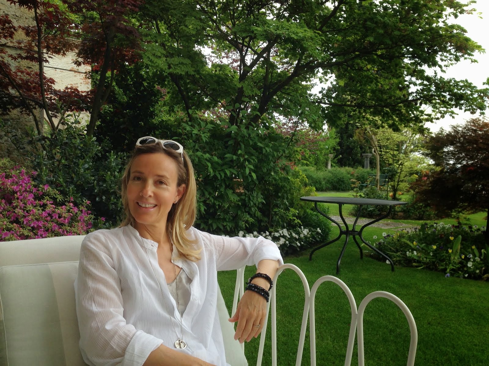 Jayne at the hotel in Asolo
