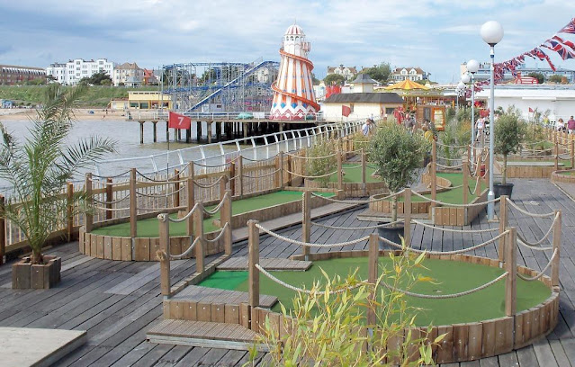 Adventure Golf course on Clacton Pier