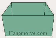 Bước 8: Hoàn thành cách xếp hộp giấy không nắp.