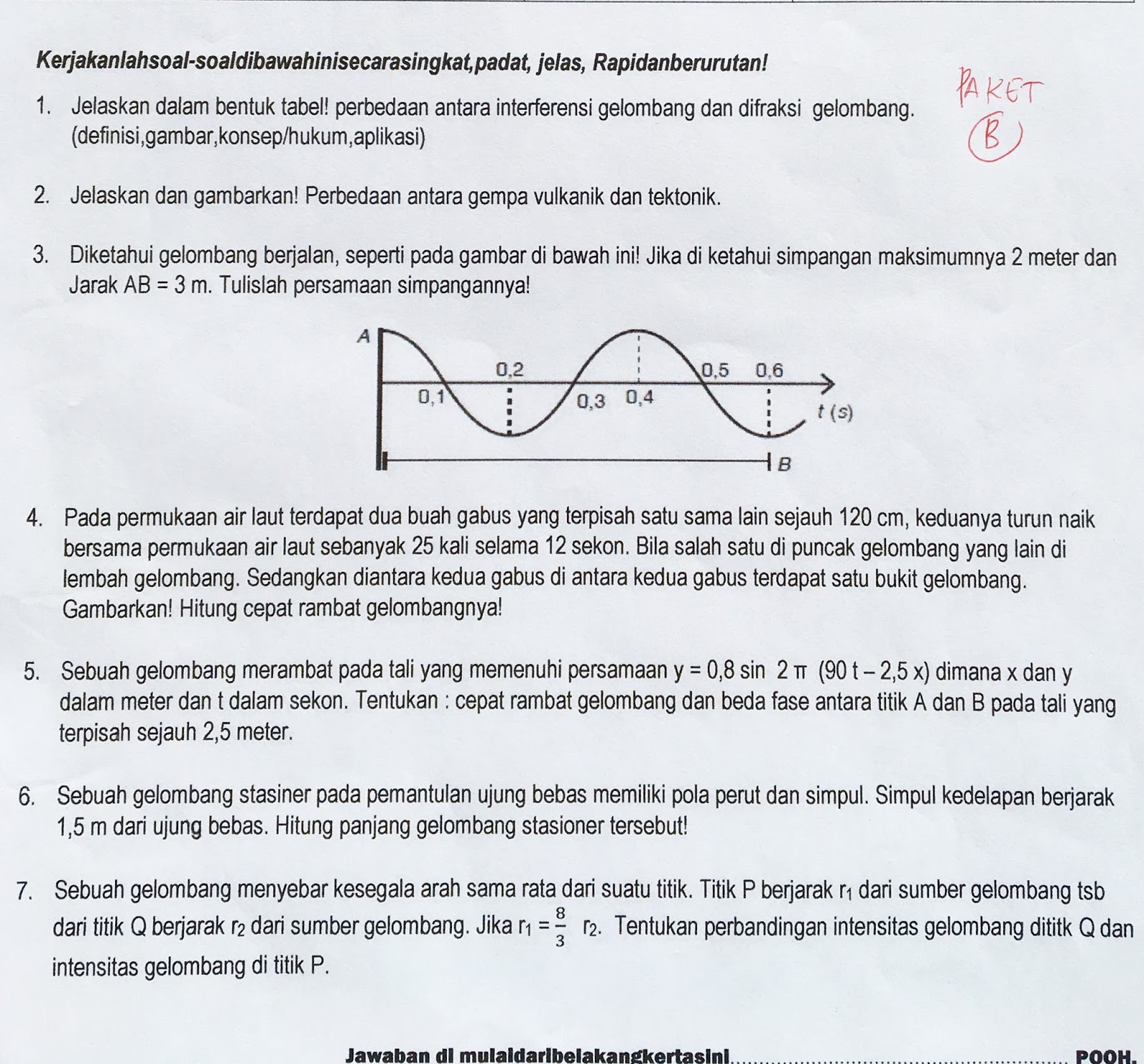 21+ Contoh soal fisika kelas 11 materi gelombang ideas in 2021 | Ilmu Soal