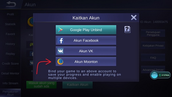 Cara Membuat Akun Moonton dan Menautkan di Mobile Legends