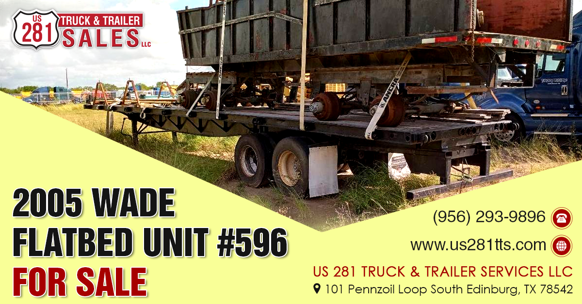 2005 Wade Flatbed Trailer For Sale