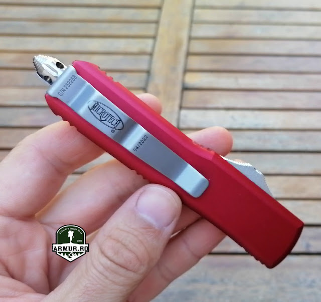 China Microtech UTX 85 Dagger OTF Automatic Knife S/E Red Cutit automat Pumnal EDC Best Clone EDC