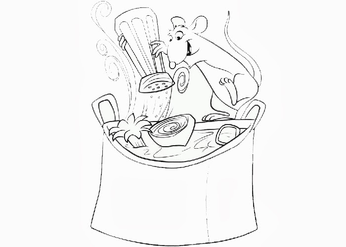 Download Ratatouille coloring pages for kids | Free Coloring Pages and Coloring Books for Kids