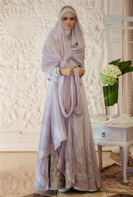 Model Kebaya Gaun Pengantin Muslim Syar'i Modern Terbaru