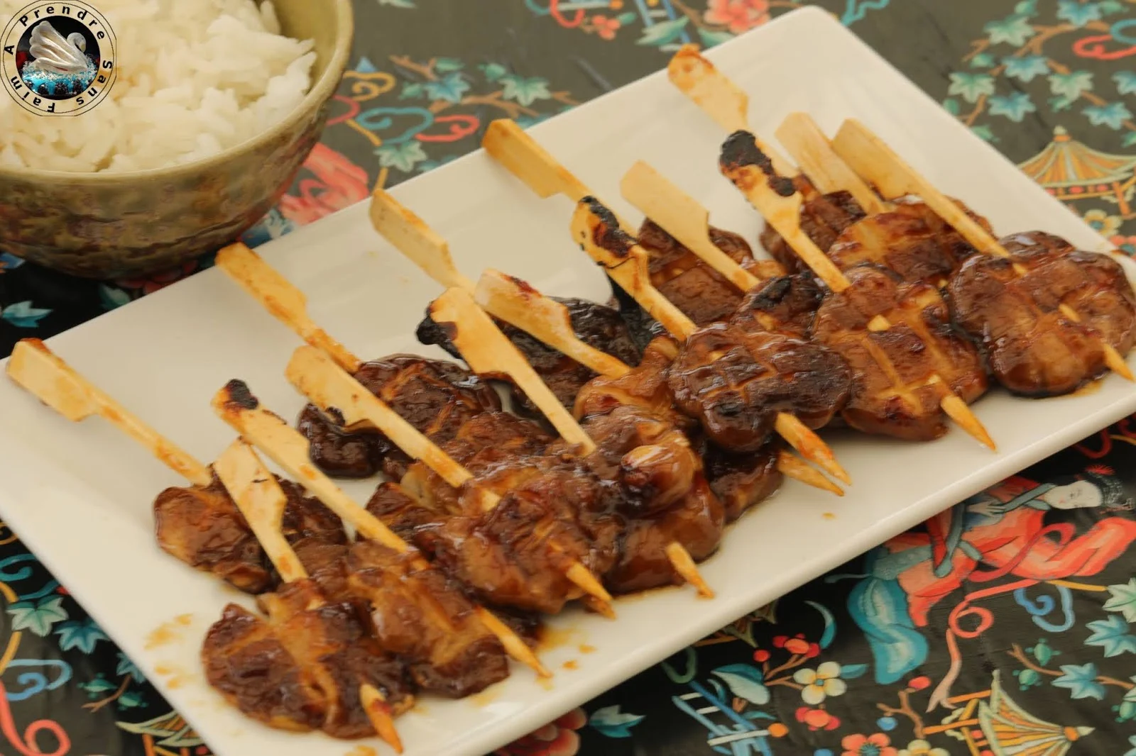 Brochettes de shiitaké yakitori