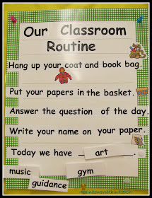 photo of: Classroom Routine Poster (Organize your Day)