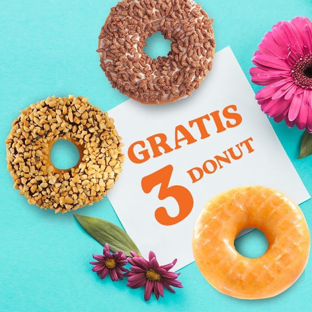 #DunkinDonut's - #Promo Gratis 3 Donut Untuk Pebelian 2 Minuman apa saja Pakai Kupon LINE