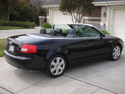 audi a4 cabriolet b6 black leather interior